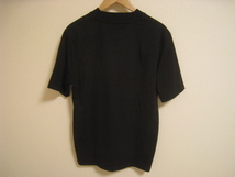 UNITED ARROWS green label relaxing ユナイテッドアローズ Tシャツ 半袖 コットン混 無地 黒 ブラック サイズL_画像3