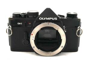 【動作品】オリンパス　OM-2 ブラック フィルム一眼レフ マニュアルフォーカス OLYMPUS シャッターOK 露出計OK 