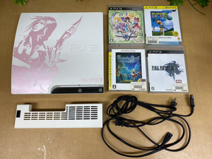  1348-02★◇通電・動作確認済◇SONY PlayStation3 PS3 CECH-2000B FINAL FANTASY XIII LIGHTNING EDITION ソフト付★