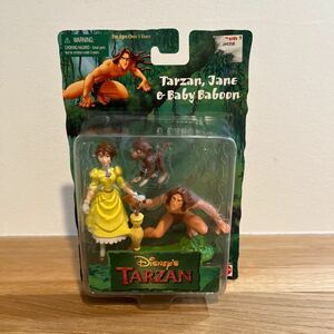 Disney/ TARZAN【Tarzan，Jane&Baby Baboon】フィギュア　ディズニー　ターザン　マテル　MATTEL 1999年