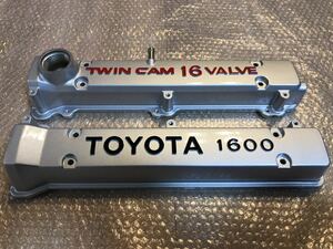 ■■■プロの仕上げ AE92 AE86 4AG 純正塗装仕様 ツインカム16VALVE 赤 ヘッドカバー カムカバー タペットカバー 下取り無し