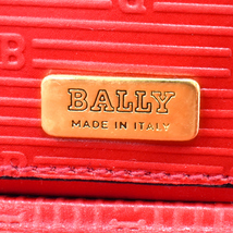 バリー アタッシュケース ビジネスバッグ レザー レッド Bロゴ 総柄 ダイヤルロック BALLY_画像9