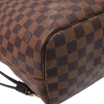 ルイヴィトン ネヴァーフルMM ショルダー トートバッグ N51105 ダミエ エベヌ ブラウン LOUIS VUITTON Neverfull MM_画像5