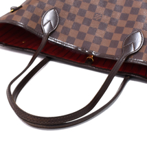 ルイヴィトン ネヴァーフルMM ショルダー トートバッグ N51105 ダミエ エベヌ ブラウン LOUIS VUITTON Neverfull MM_画像6