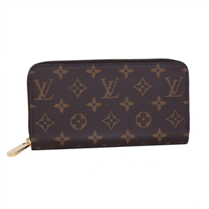 新品同様 ルイヴィトン ジッピーウォレット 長財布 モノグラム M42616 ブラウン LOUIS VUITTON