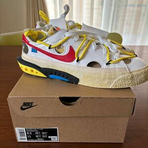 新品　ナイキ NIKE オフホワイト　off White BLAYER LOW 27.5センチ US9.5