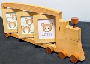 * unused goods * picture frame . car train wooden (11035E