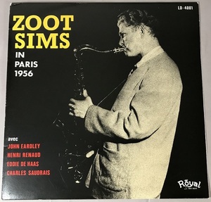 [フランス RoyalLD-4001]ズート・シムス/ZOOT SIMS IN PARIS 1956/ジョン・アードレイ(tb),アンリ・ルノー(p),,,