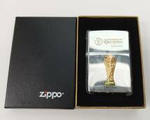 【228】★最終価格★未開封品★激レア★ZIPPO ジッポ ライター シルバーカラー 2002 FIFA ワールドカップ 日韓 韓国 日本 記念 サッカー_画像1