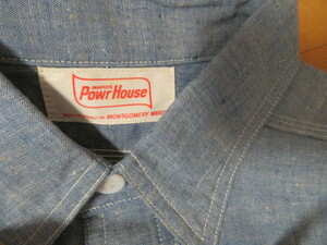 1950's～ DEADSTOCK MW Powr House L/S CHAMBRAY WORK SHIRT パワーハウス シャンブレーシャツ デッドストック