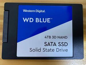 WD Blue Western Digital SSD SATA 2.5inch 4TB(4000GB) 電源投入回数294回 使用時間1104時間 正常100% 中古品WDS400T2B0A-00SM50