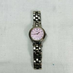 VAGARY バガリー 腕時計 SOLAR-TECH ソーラー ピンク レディース USED品 1円スタート