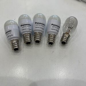 N8306 （未使用）パナソニック LDTIL-H-E12 100V 0.5w LEDランプ4個＋他1組