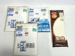 ★格安出品！！ 未使用 半袖シャツ ランニングシャツ 腹巻 メンズインナー まとめ売り 6枚セット Mサイズ 肌着 旅行 出張 W110112