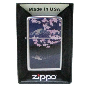 ジッポー オイルライター USA Zippo 和柄シリーズ 富士 桜 SP-KF/送料無料メール便 ポイント消化