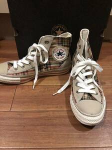 台湾限定　converse タータンチェック