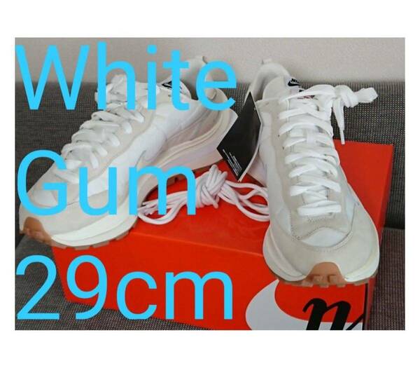 sacai Nike vapor waffle white gum ナイキ スニーカー 新品　未使用　29cm US11 サカイ　