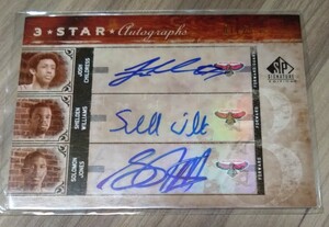 06-07 SP Signature Triple Auto Josh Childress / Shelden Williams / Solomon Jones /25