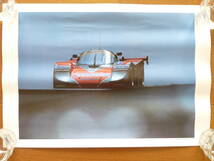 マツダが極少量配布 未使用ポスター　1989年 ルマン24時間耐久レース レナウンチャージマツダ767B_画像1