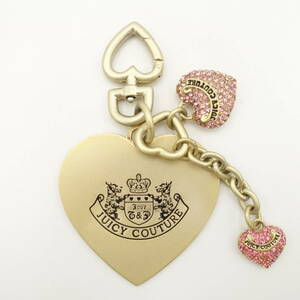 JUICY COUTURE ジューシークチュール ハート型ゴールドビッグチャーム/中古/メタル/レディース/キーホルダー/13342