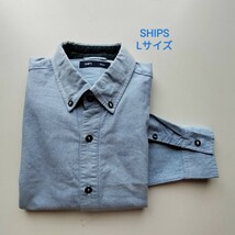 SHIPS★オックスフォードBDシャツ★Lサイズ_画像1