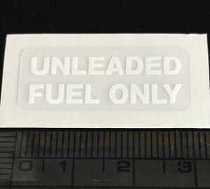 ポルシェ　空冷　911系　930/964/993共通　燃料メーターガラス交換・レストア用　UNLEADED FUEL ONLY デカール　レプリカ/製作品 01