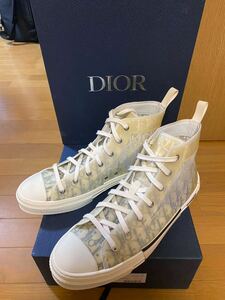 伊勢丹購入 Christian Dior B23 46 31cm oblique グラデーション スニーカー ディオール ハイトップ ハイカット オブリーク 正規品