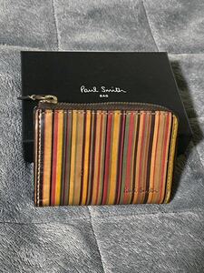 PaulSmith ポールスミス Paul smithコインケース パスケース ヴィンテージストライプ ウォレット