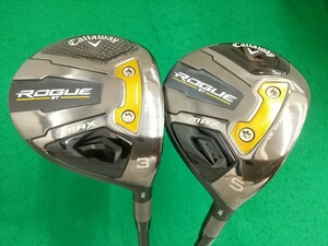 【05】【FW】【即決価格】キャロウェイ ROGUE ST MAX(2022)/3W(15度).5W(18度)/VENTUS 5 for Callaway/フレックス R/メンズ 右