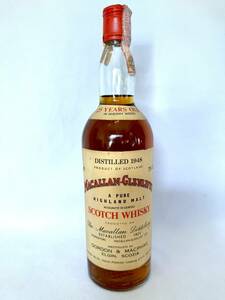 【歴史的ボトル】THE MACALLAN GLENLIVET 1948 25 year マッカラン 1948　　 検(18年 25年 30年 スプリングバンク 山崎 イチローズモル