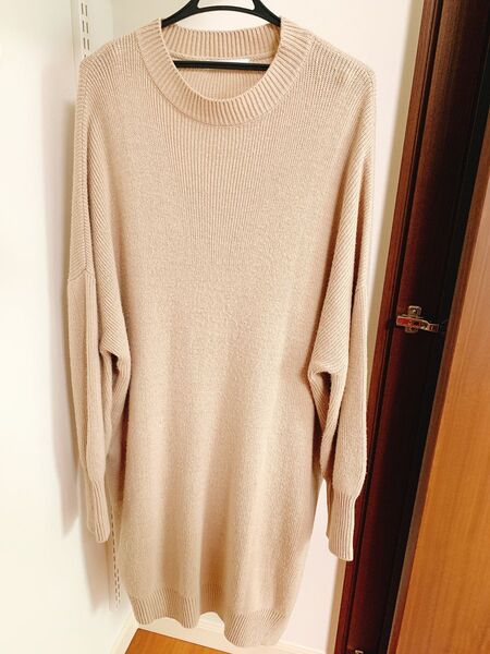 ニットワンピース GRL ベージュ