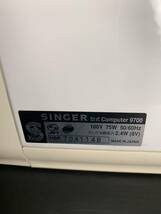 美品 SINGER シンガー コンピュータミシン Apricot 9700 自動糸調子 自動糸切 文字 模様多数 卓上ミシン 手芸 裁縫 日本製 MADE IN JAPAN_画像8