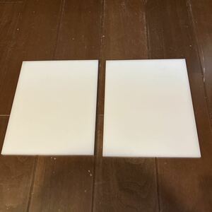 POM ジュラコン 白 端材 6mm X 160mm X 200mm 2個セット DIY インテリア　エクステリア　ハンドメイド　手作り商品や工作などの材料に！ 