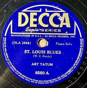 ART TATUM DECCA St.Louis Blues/ Indiana