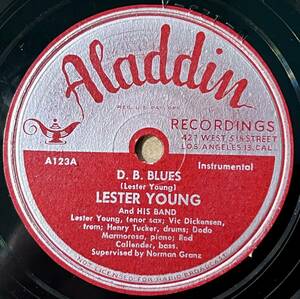 LESTER YOUNG ALADDIN D.B. Blues/ Lester Blows Again