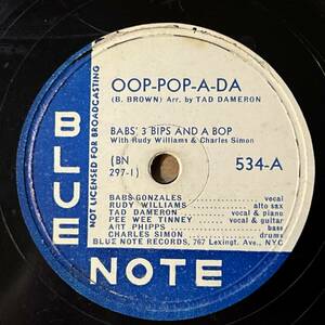 BABS GONZALES BLUE NOTE Oop-Pop-A-Da/ Stomping At Tha Savoy