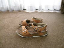 BIRKENSTOCK ビルケンシュトック × MHL MARGARET HOWELL マーガレットハウエル TATAMI サンダル シューズ 茶 38/24cm USEDキレイ_画像6