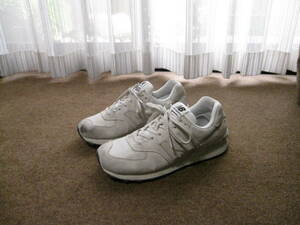 New Balance ニューバランス U574OF2 NB574 スニーカー US9D/27cm ホワイト