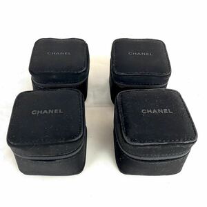 CHANEL シャネル 時計 時計ケース ブラック BOX トラベルケース ウォッチケース アクセサリーケース トラベル用 4個セット 7×7×6