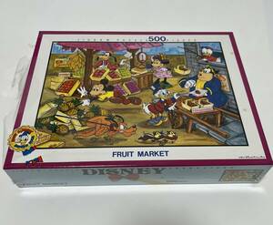 未開封品 テンヨー ディズニー FRUIT MARKET フルーツマーケット ジグソーパズル 500ピース