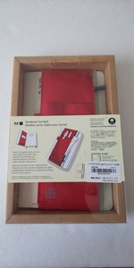 ★1円スタート★モレスキンノートブックツールベルト Largeスカーレット レッド ラージサイズノートブック対応 LG SRD Moleskineペンケース