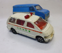 TOMY TOMICA MAJORETTE トミー トミカ マジョレット ミニカー JAF FOURGON 救急車 消防車 計4台セット 緊急自動車_画像4