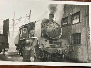 昭和鉄道写真：長野区のC56 129。飯山線用。1972年頃撮影。7.7×11.3㎝。