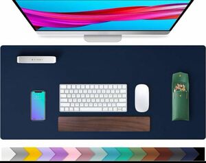 マウスパッド マット Aothia テーブルマット デスクパット マウスパッド ダークブルー