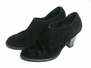 ro Len tso Mali LORENZO MARI bootie black suede 36 23.0cm Italy made J268-68