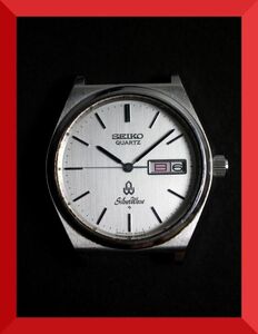 セイコー SEIKO シルバーウェーブ SILVER WAVE クォーツ 3針 デイデイト 8229-8000 男性用 メンズ 腕時計 W396 稼働品