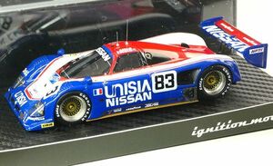 ■ignition model 1/43■NPTI UNISIA NISSAN R90CK #83 1990 LE MANS 24Hrs IMSA‐GTP ■ニッサン ルマン24時間 NISMO クリアケース付