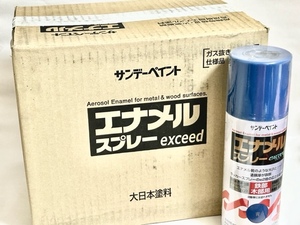 サンデーペイント　エナメルスプレー exceed　420ml　青　12本セット　アウトレット品