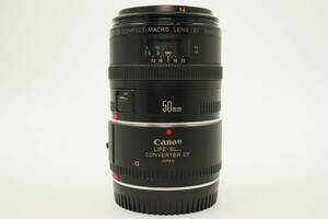 c-2●売り切り●Canon EF 50mm F2.5 COMPACT-MACRO●LIFE-SIZE CONVERTER EF●キヤノン コンパクト マクロ ライフサイズコンバーター●現状