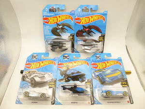 ♪ホットウィール①■ バットマン5点セット [BATPLANE(バットプレイン)][BATMOBILE(バットモービル)][BATCOPTER] ■BATMAN/HotWHeels♪